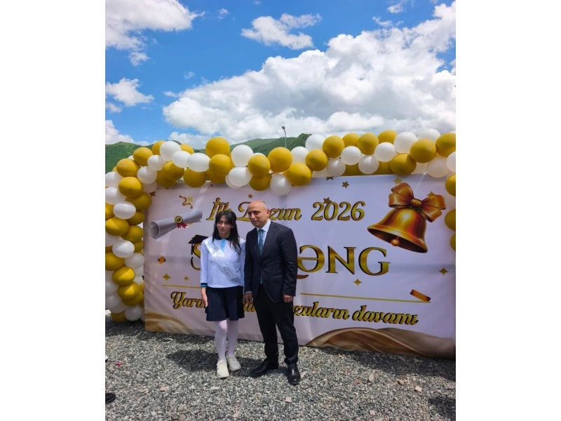 Emin Əmrullayev Kəlbəcərin yeganə məzununun "Son zəng"ində iştirak edib