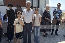 Cəbrayılın Şükürbəyli kəndinə növbəti köç olub, mənzillərin açarları təqdim edilib - FOTO