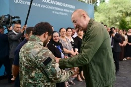 Prezident İlham Əliyev Xocavənd rayonunun Quzeyxırman kəndində olub - FOTO