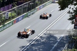 Bakıda Formula 1 üzrə Azərbaycan Qran-Prisində ilk sərbəst yürüş başa çatıb - FOTO - YENİLƏNİB