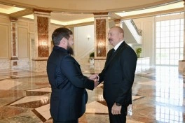 Prezident İlham Əliyev Ramzan Kadırovu qəbul edib