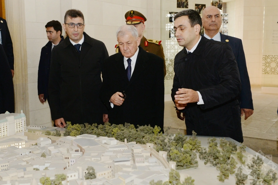 İraq Prezidenti İçərişəhərdə  - Fotolar