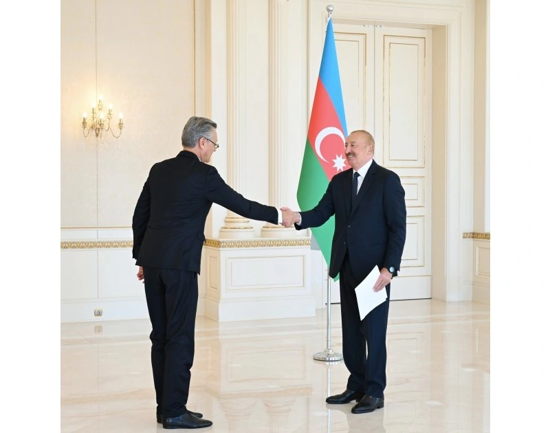 Prezident İlham Əliyev Almaniyanın yeni səfirinin etimadnaməsini qəbul edib