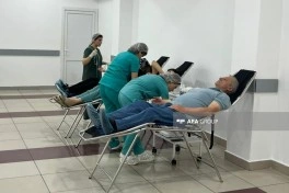 Aşura günü ilə bağlı qanvermə aksiyası başa çatıb, 1269.45 litr qan toplanıb - FOTO - YENİLƏNİB-1