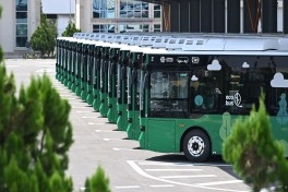 Prezident İlham Əliyev Naxçıvanda elektrik mühərrikli yeni avtobuslara baxıb, dəmir yolu infrastrukturunda aparılan yenidənqurma işləri ilə tanış olub - YENİLƏNİB - VİDEO