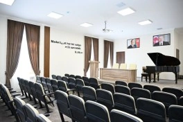 Leyla Əliyeva Şəki Şəhər İncəsənət Məktəbində olub - FOTO