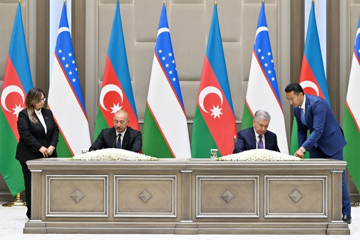 Daşkənddə Azərbaycan və Özbəkistan sənədlərinin imzalanması və mübadiləsi mərasimi olub - FOTO - YENİLƏNİB