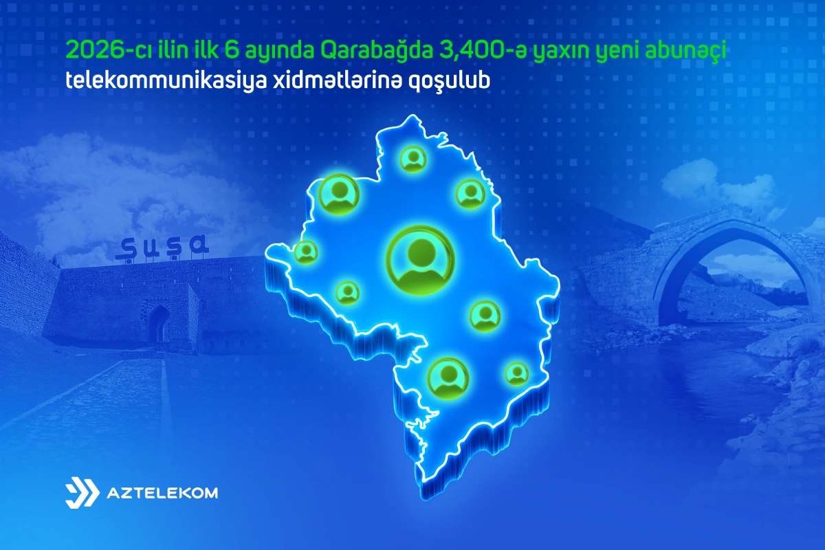 Qarabağda bu il 3 400-ə yaxın yeni abunəçi telekommunikasiya xidmətlərinə qoşulub