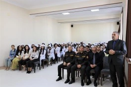FHN Naxçıvan Tibb Kollecində fövqəladə hallarda davranış qaydaları barədə tədbir keçirib