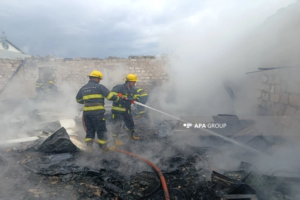 FHN Ağdamda baş verən yanğınla bağlı məlumat yayıb