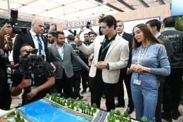 Leyla Əliyeva və Arzu Əliyeva "Urban Expo" sərgisi ilə tanış olublar