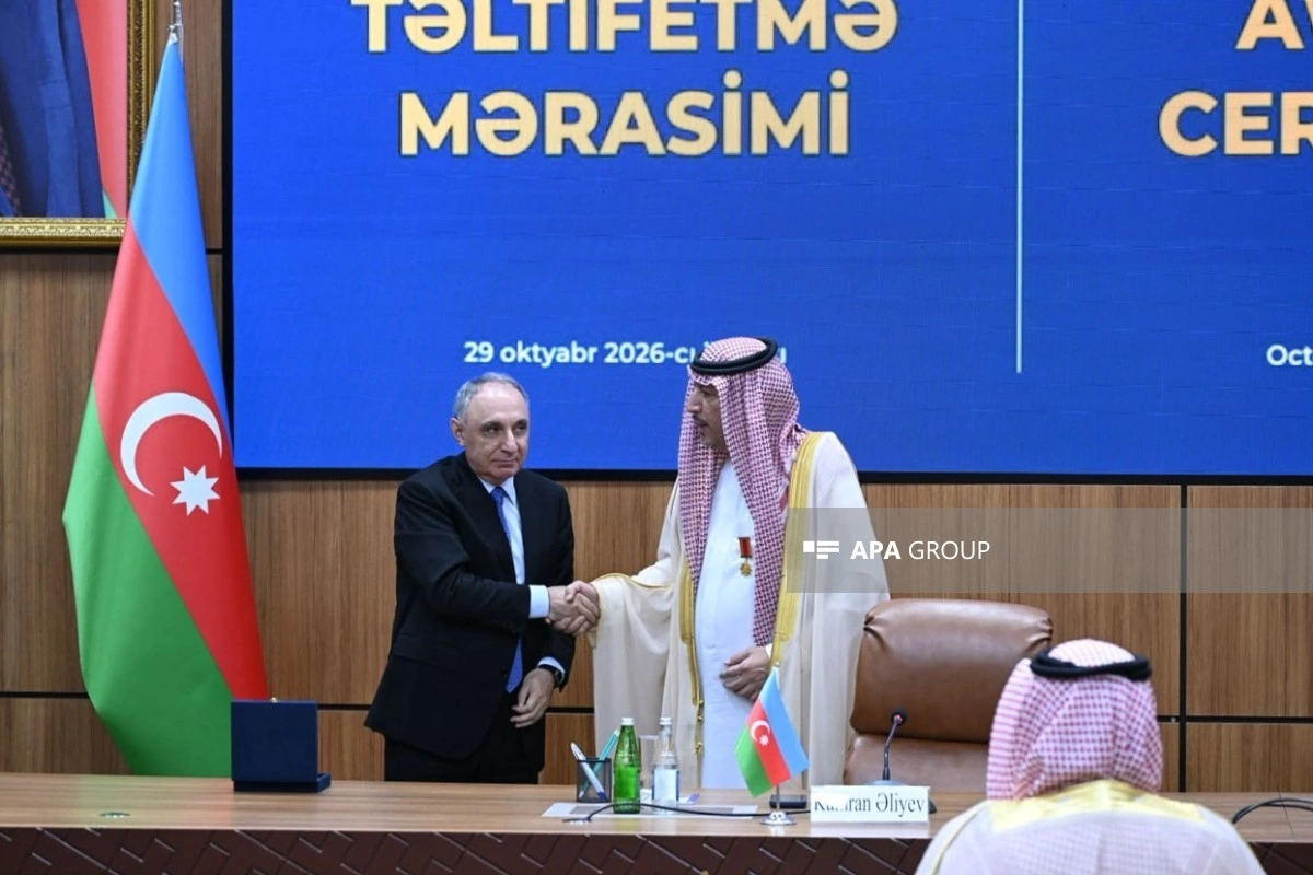 Səudiyyə Ərəbistanının korrupsiya ilə mübarizə orqanının rəhbəri Azərbaycanda təltif edilib - FOTO