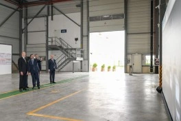 Prezident Qaradağda kağız və gigiyenik məhsulların istehsalı müəssisəsinin açılışında iştirak edib