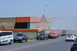 Binəqədi-Novxanı-Mehdiabad yolunda obyektdə yanğın məhdudlaşdırılıb - YENİLƏNİB-2 - FOTO - VİDEO