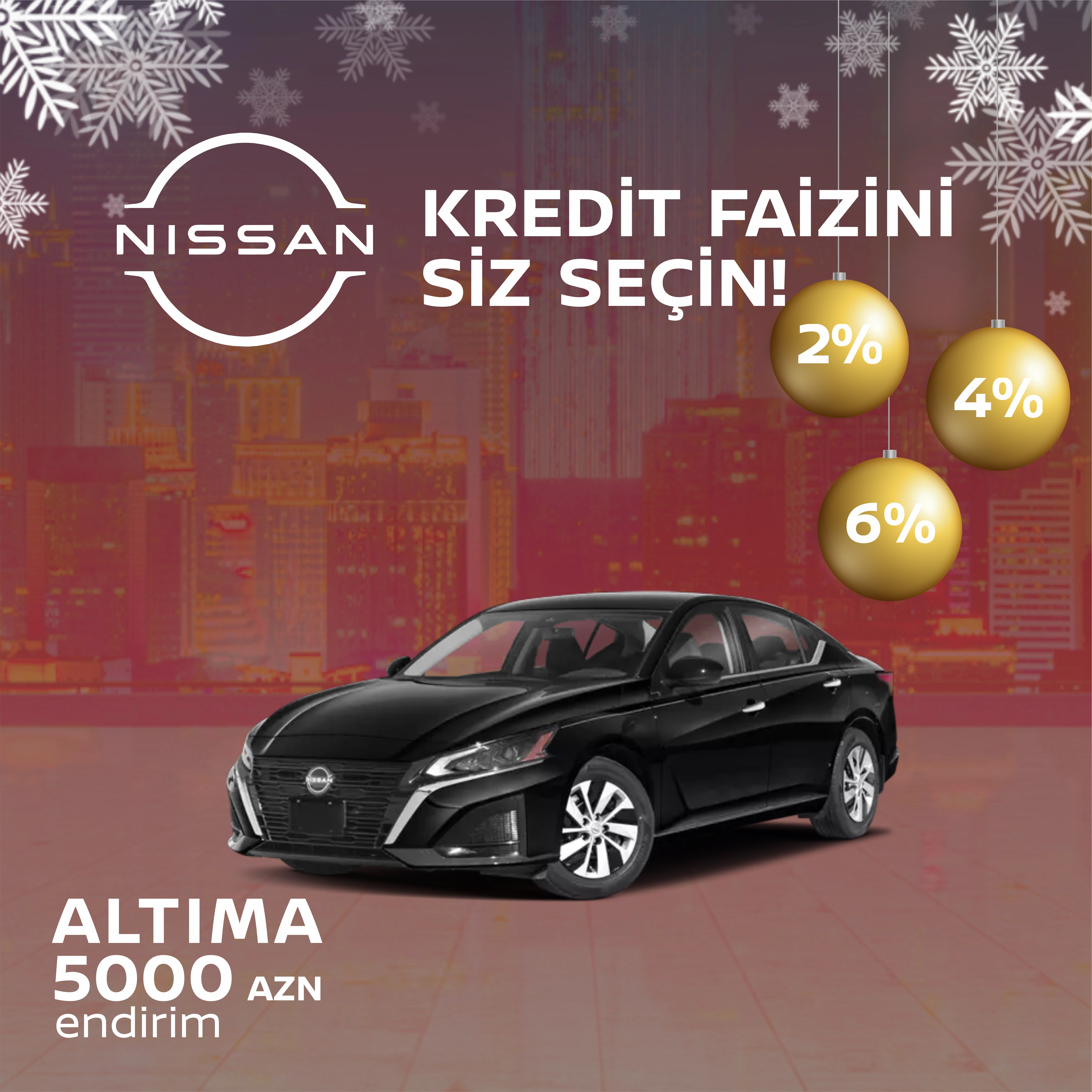 “Nissan Azərbaycan”dan “Kredit faizini siz seçin!” kampaniyası