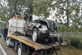 Oğuzda avtomobil aşıb, 7 nəfər xəsarət alıb - FOTO