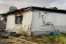 Şəkidə fərdi yaşayış evi yanıb