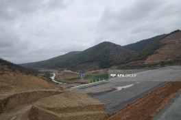 Qəbələdə Yengicə su anbarının tikintisi davam etdirilir - FOTO