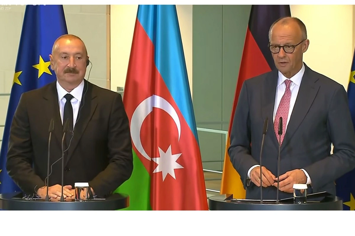 Prezident İlham Əliyev və Federal Kansler Fridrix Merts mətbuata bəyanatlarla çıxış ediblər - YENİLƏNİB