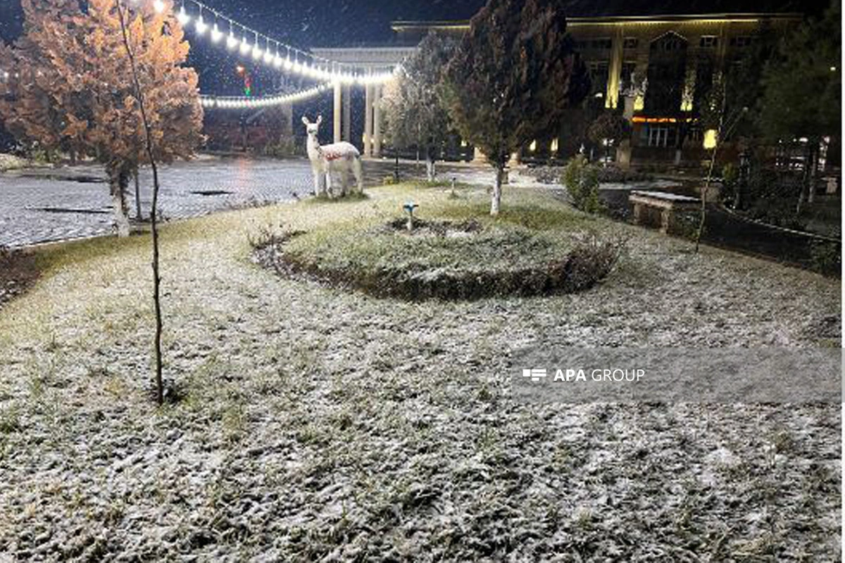 Naxçıvana ilk qar yağıb - FOTO