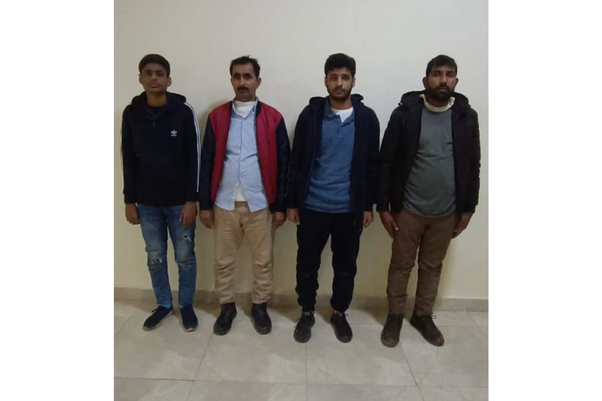 Dövlət sərhədini pozmağa cəhd edən 4 Pakistan vətəndaşı saxlanılıb - FOTO
