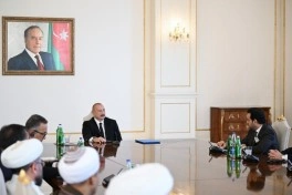 Prezident İlham Əliyev Bakıda keçirilən beynəlxalq konfransların iştirakçılarını qəbul edib