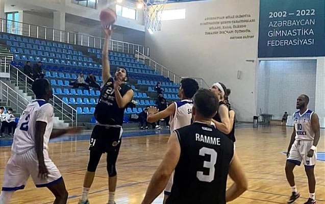 Basketbol Liqasında mövsümün son oyunu keçirildi