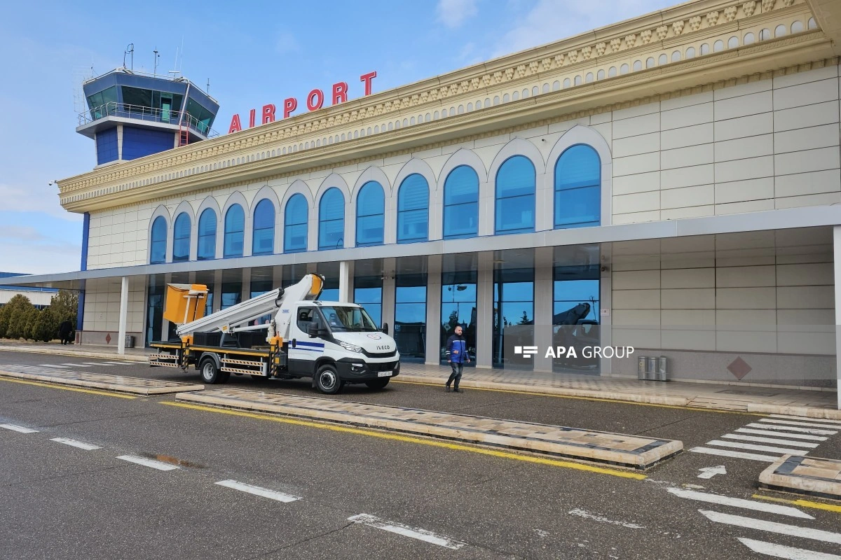 Naxçıvan aeroportunun fəaliyyəti bərpa edilib - FOTO