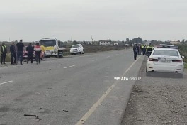 Salyanda yol qəzasında bir nəfər ölüb, 4 nəfər xəsarət alıb - FOTO - YENİLƏNİB