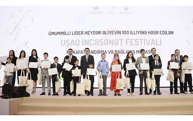 Uşaq İncəsənət Festivalının qalibləri mükafatlandırıldı  - Fotolar
