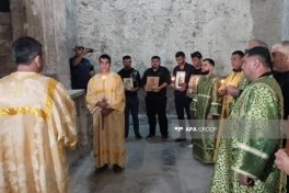 Alban-Udi dini icmasının nümayəndələri Xudavəng monastır kompleksini ziyarət edib - FOTO