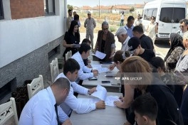 Cəbrayılın Şükürbəyli kəndinə növbəti köç olub, mənzillərin açarları təqdim edilib - FOTO