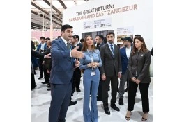 Leyla Əliyeva və Arzu Əliyeva "Urban Expo" sərgisi ilə tanış olublar