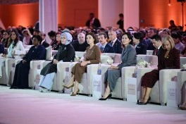 Leyla Əliyeva Səmərqənddə Uşaqların rifahına investisiya mövzusunda Ümumdünya Sammitinin açılışında iştirak edib - FOTO