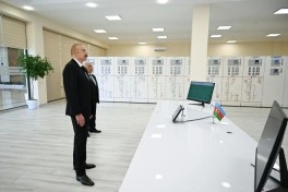 Prezident İlham Əliyev “Yeni Səngəçal” yarımstansiyasının açılışında iştirak edib