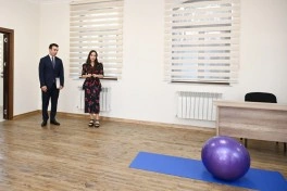 Leyla Əliyeva Şəki Şəhər İncəsənət Məktəbində olub - FOTO