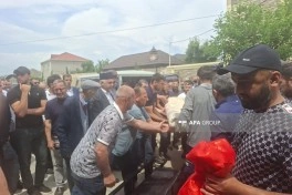 Azov dənizində gəmiyə dron hücumunda həlak olan Fuad Orucov Xaçmazda dəfn edilib - FOTO