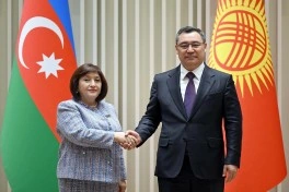 Qırğızıstan Prezidenti Sahibə Qafarovanı qəbul edib