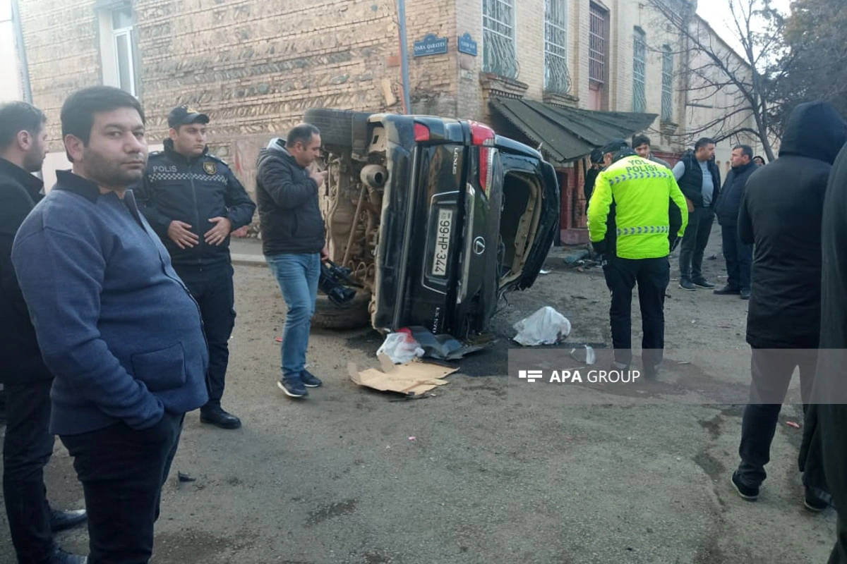 Gəncədə qəza baş verib, piyada ölüb - FOTO