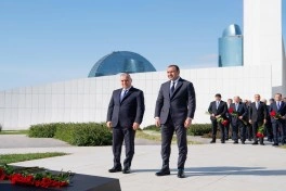 Əli Nağıyev və Orxan Sultanov Bakı şəhərindəki Zəfər parkını ziyarət ediblər - FOTO