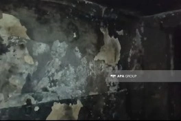 Tovuzda yaşayış binasında yanğın olub, tüstüdən zəhərlənən var - FOTO