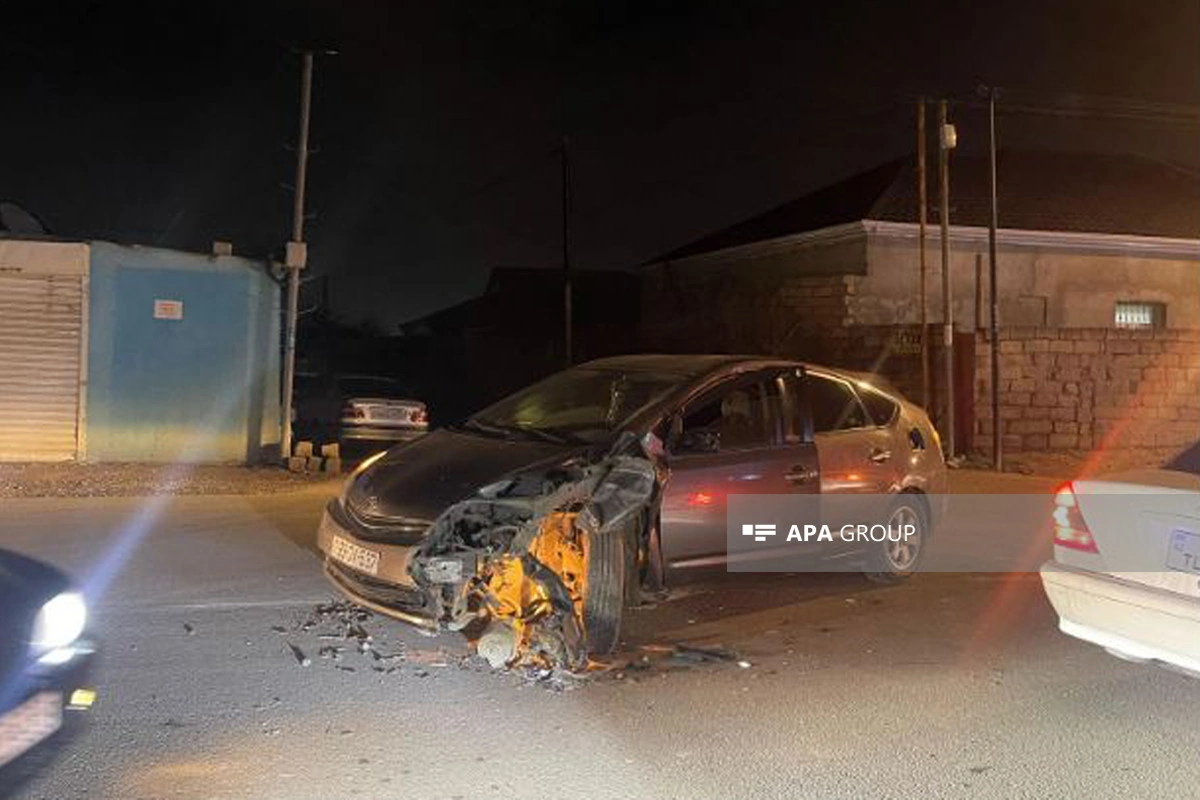 Abşeronda zəncirvari qəza baş verib - FOTO