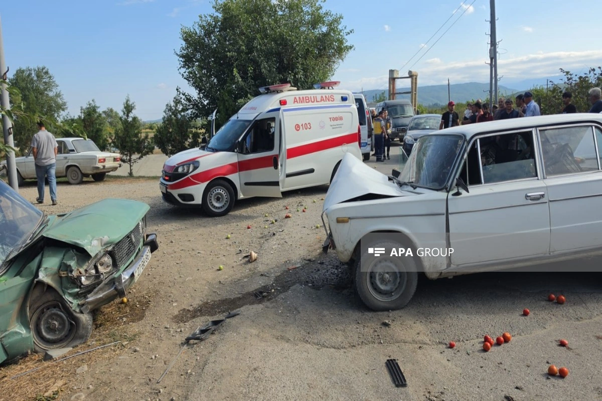 Qubada yol qəzasında 5 nəfər xəsarət alıb - FOTO - YENİLƏNİB