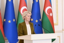 Prezident İlham Əliyev və Ursula fon der Lyayen mətbuata birgə bəyanatlarla çıxış ediblər - - FOTO - YENİLƏNİB-1