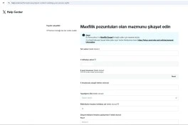 “X” platformasına məxfilik pozuntuları ilə bağlı Azərbaycan dilində də müraciət etmək mümkündür
