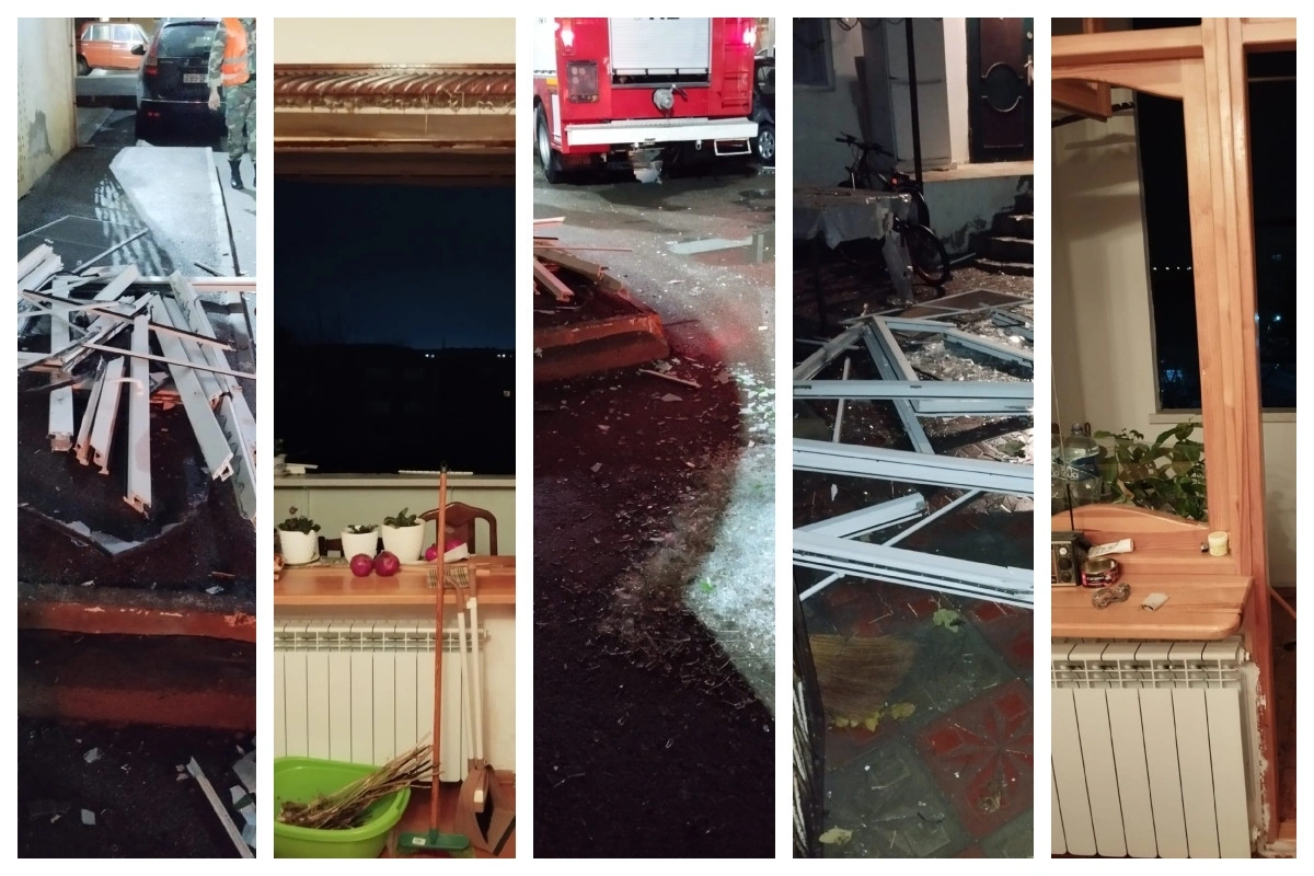 Ceyranbatanda mənzildə partlayış baş verib, yaralı var - FOTO