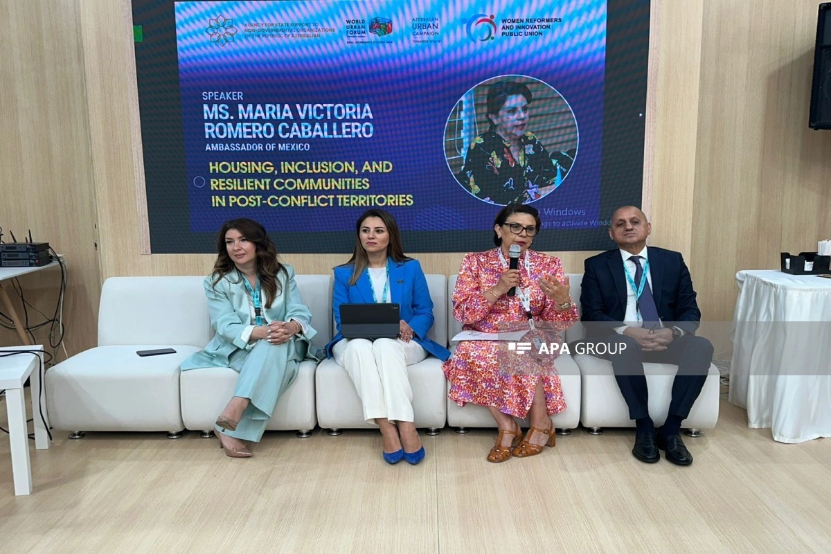 WUF13-də münaqişədən sonrakı ərazilərdə mənzil təminatı müzakirə olunub - FOTO