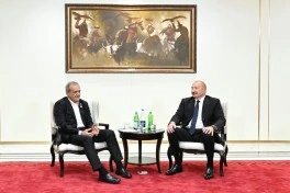 Bişkekdə Azərbaycan və İran prezidentlərinin görüşü olub - FOTO - VİDEO - YENİLƏNİB-1