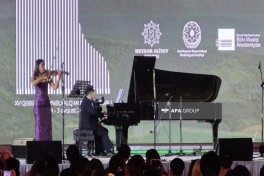 XV Qəbələ Beynəlxalq Musiqi Festivalında Bakı Musiqi Akademiyası tələbələrinin konserti olub - FOTO