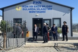 Yeni tikilmiş “Bilgəh” sularda xilasetmə məntəqəsinin açılışı olub - VİDEO
